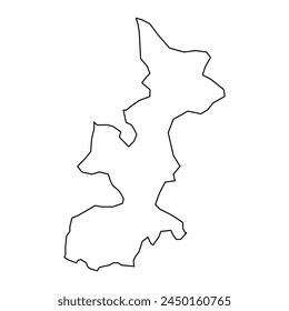 Roskilde Municipality map, administrative division of Denmark. Vector illustration.