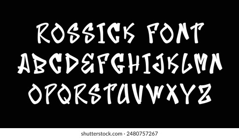 Rossick graffiti display font, fun character with a alternates. To give you an extra creative work.