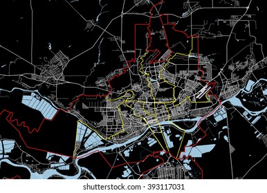 Rostov-on-Don map vector