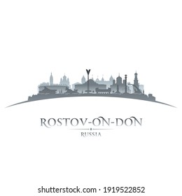 Rostov-on-Don Russia city skyline silhouette. Vector illustration