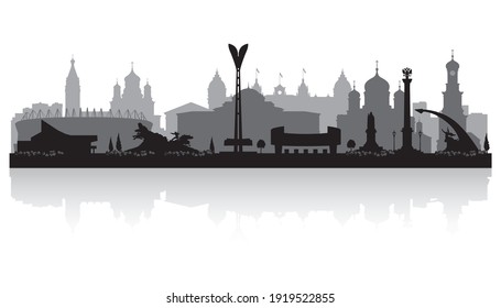 Rostov-on-Don Russia city skyline vector silhouette illustration