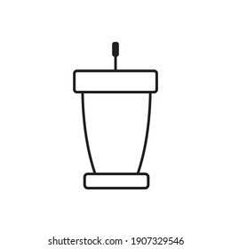 Rostrum icon design. isolated on white background. vector illustration