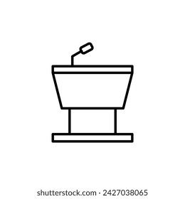 Rostrum icon design. isolated on white background. vector illustration