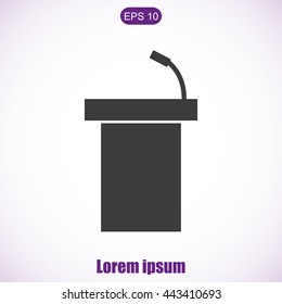 rostrum vector icon
