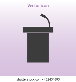 rostrum vector icon

