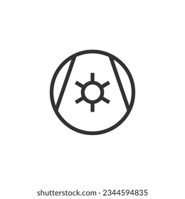 Rotary compressor icon isolated on white background. Graphical symbol modern, simple, vector, icon for website design, mobile app, ui. Vector Illustration