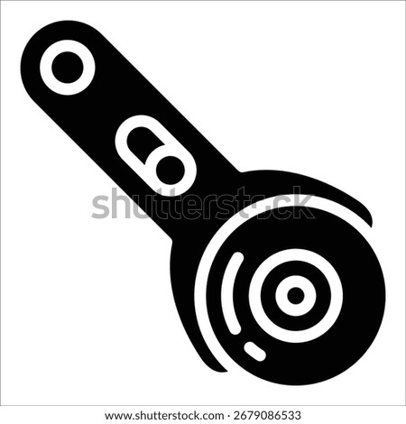Rotary Cutter Icon Element For Design
