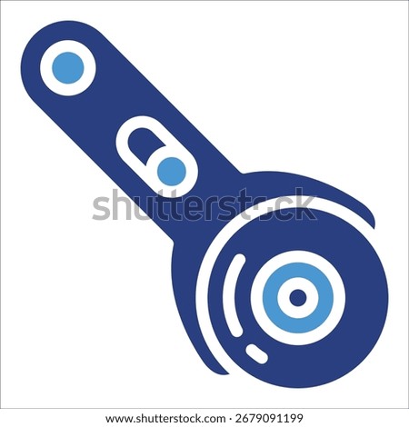 Rotary Cutter Icon Element For Design