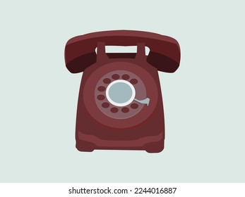 rotary dial push button telephone telecommunications home