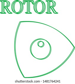 rotary engine icon vector illustration