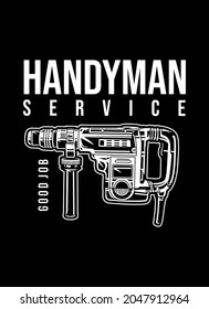 A rotary hammer is a power tool that can perform heavy-duty tasks such as drilling and chiseling hard materials.