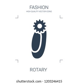 rotary icon. high quality filled rotary icon on white background. from fashion collection flat trendy vector rotary symbol. use for web and mobile