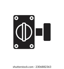 Ilustrador de vectores de iconos rellenados por Rotary Latch