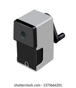 rotary pencil sharpener vector illustraion
