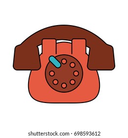 rotary phone vintage icon image 