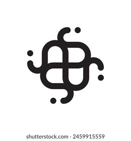 Rotary S letter logo design vector