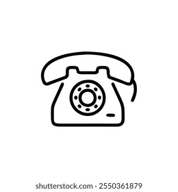 rotary-dial-phone icon vector illustration style