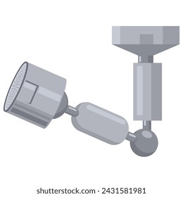 Rotatable faucet aerator vector cartoon illustration isolated on a white background.