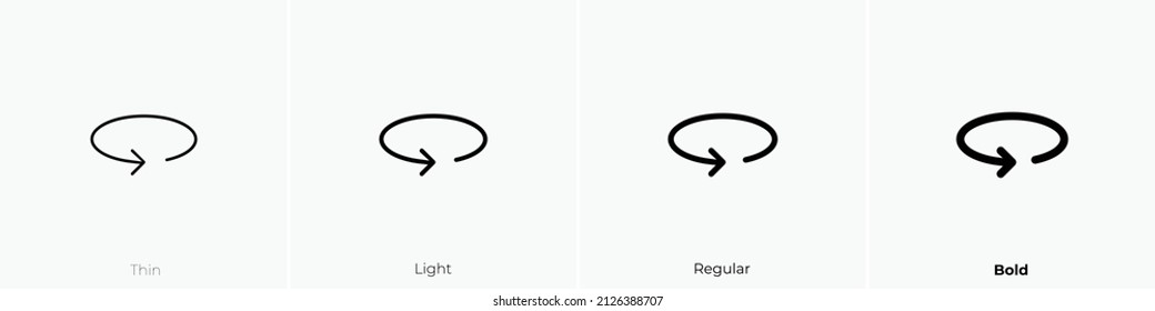 360 Symbol drehen. Thin, hellrosa und feines Design einzeln auf weißem Hintergrund