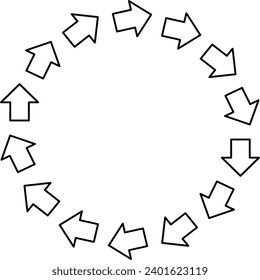 rotate arrow circle element design