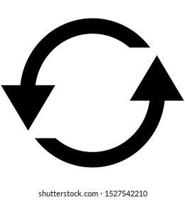 rotate arrow icon design vector template