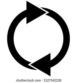 rotate arrow icon design vector template