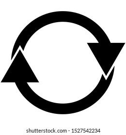 rotate arrow icon design vector template