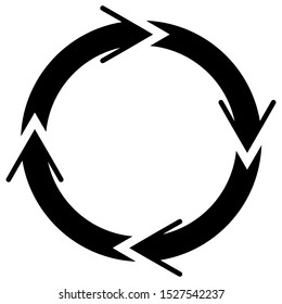 rotate arrow icon design vector template