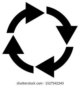 rotate arrow icon design vector template