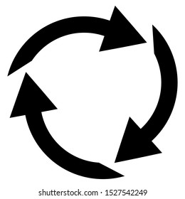 rotate arrow icon design vector template