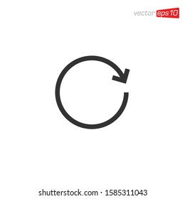 Rotate Arrow Icon Design Vector