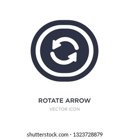 rotate arrow icon on white background. Simple element illustration from UI concept. rotate arrow sign icon symbol design.
