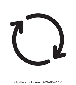 rotate arrow icon, refresh and reload icon vector illustration. EPS 10