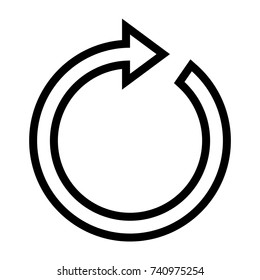 Rotate Arrow Line Icon