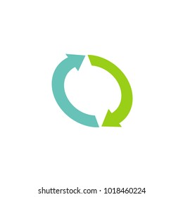 rotate arrow logo vector illustration