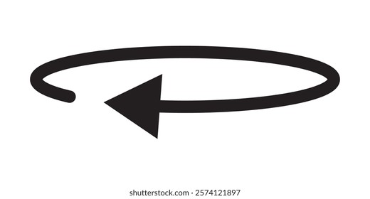 rotate arrow trendy favorites icon vector
