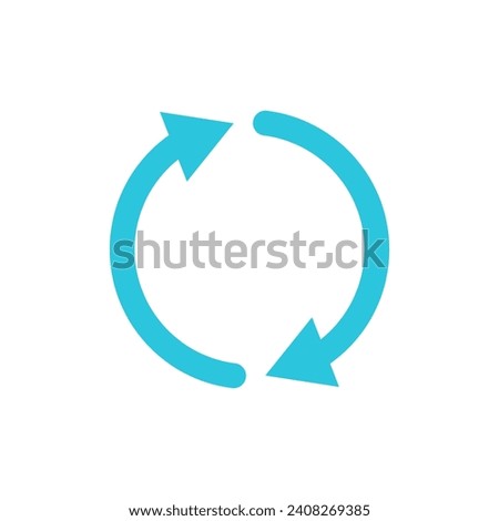 Rotate, Big Change icon, Two arrows. From blue icon set.