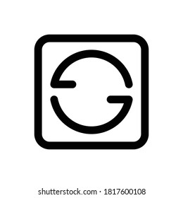 Rotate (Camera) icon outline vector