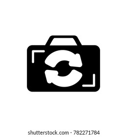 Rotate camera icon , sign design