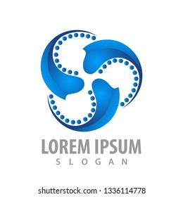 Rotate Chiropractic logo concept design. Symbol graphic template element 
