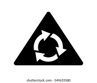 rotate direction arrow black silhouette icon sign symbol logo vector image direction arrow