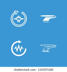 Rotate icon. collection of 4 rotate filled and outline icons such as heartbeat. editable rotate icons for web and mobile.