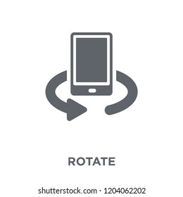 Rotate icon. Rotate design concept from  collection. Simple element vector illustration on white background.