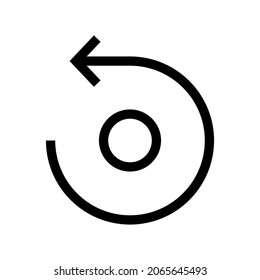rotate icon or logo isolated sign symbol vector illustration - high quality black style vector icons