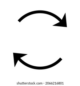 rotate icon or logo isolated sign symbol vector illustration - high quality black style vector icons