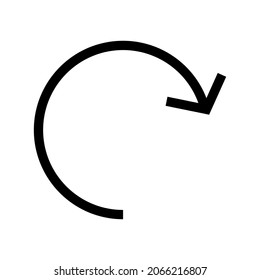 rotate icon or logo isolated sign symbol vector illustration - high quality black style vector icons