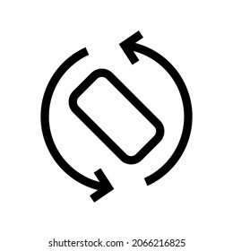 rotate icon or logo isolated sign symbol vector illustration - high quality black style vector icons
