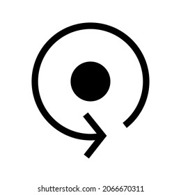 rotate icon or logo isolated sign symbol vector illustration - high quality black style vector icons
