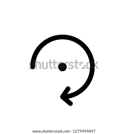 Rotate Icon on White Background for Graphic and Web Design,
Modern Simple Vector Sign.Internet Concept.Trendy Symbol for Website Design Web Button or Mobile Apps.