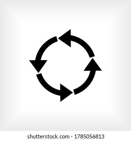 Rotar icono. Símbolo de rotación - vector.